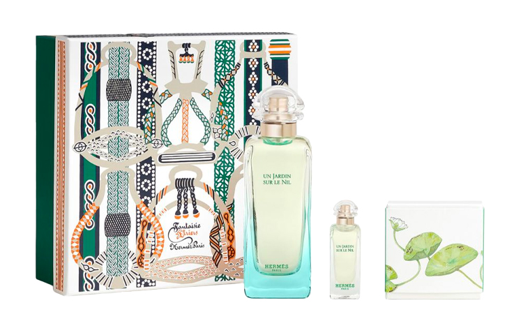 HERMES Perfume, set, soap for professional use, 100 ml, sample, 7.5 ml, 50g