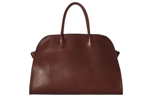 THE ROW Soft Margau Saddle Leather Handbag Regular Women's Cognac Brown