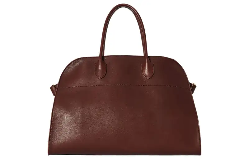THE ROW Soft Margau Saddle Leather Handbag Regular Women's Cognac Brown