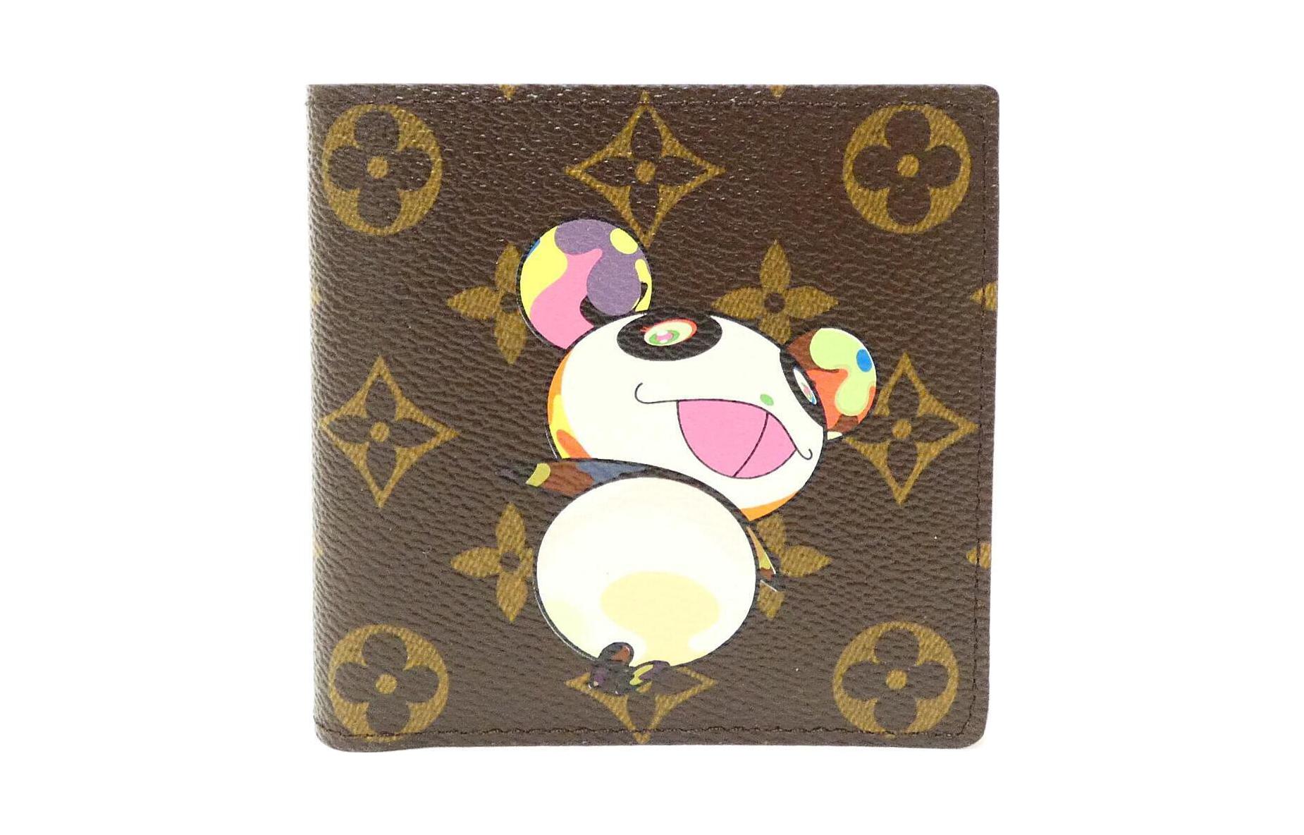 LOUIS VUITTON Pre-Owned X Takashi Murakami 2004 Panda-print Bi-fold Wallet