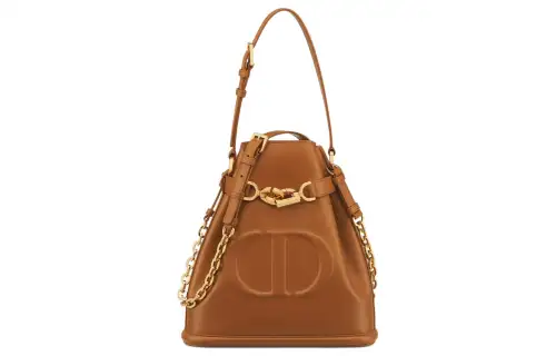 DIOR C'est Dior Cow Leather Bucket Bag, Handbag, Shoulder Bag Women's