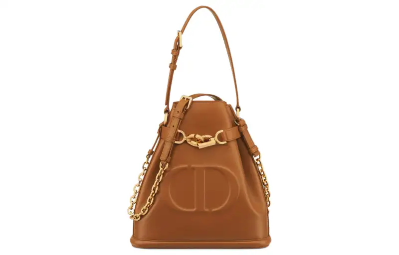 DIOR C'est Dior Cow Leather Bucket Bag, Handbag, Shoulder Bag Women's