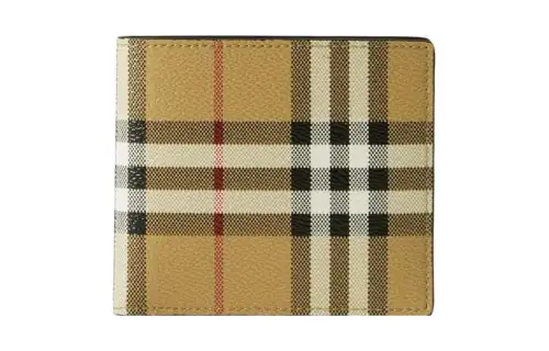 Burberry Polyurethane Wallet Regular Men's Light Umber