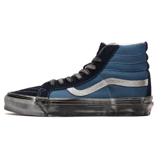 Vans Vault UA OG Sk8-Hi LX Stressed Navy Blue