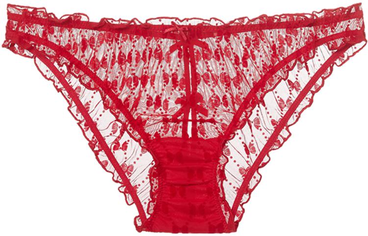 Женские трусы Victoria's Secret (красные с принтом)