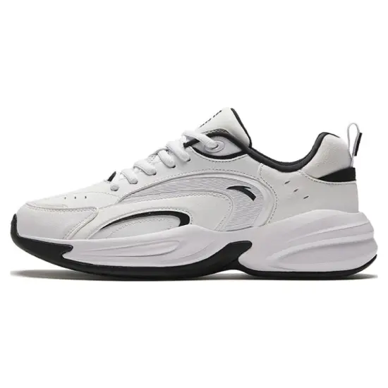 ANTA Chunky Sneakers Women's Low-Top White Black