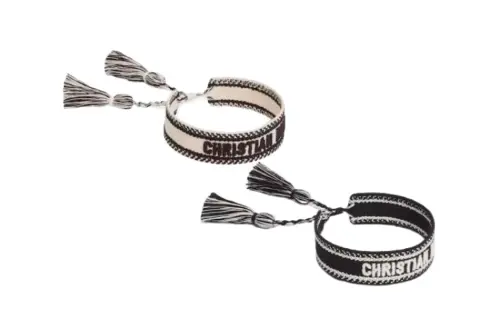 DIOR Black/Milk White Bracelets Women's