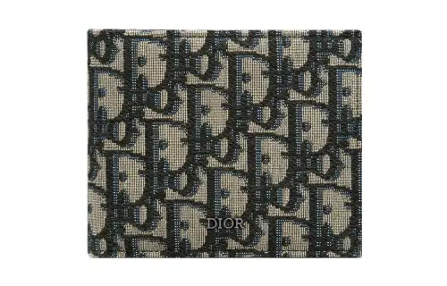 DIOR Canvas Bag Wallet Men's Beige & Black
