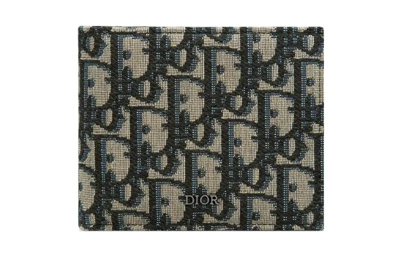 DIOR Canvas Bag Wallet Men's Beige & Black