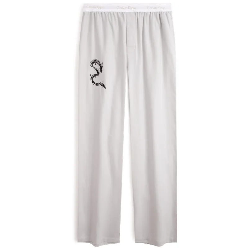 CALVIN KLEIN Year Of The Dragon Limited Edition Collection Pajama Pants Men's Pearl Gray