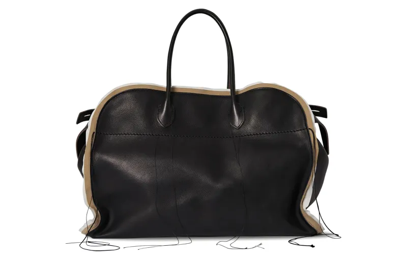 THE ROW Salpa Margau Saddle Leather Handbag Women's Black