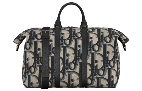 DIOR Fabric Handbag, Shoulder Bag, Crossbody Bag Regular Men's Black & Beige