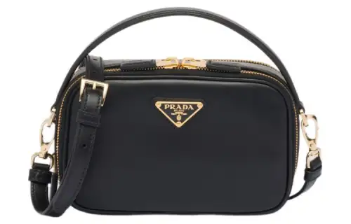PRADA Leather Shoulder Bag, Crossbody Bag, Handbag Mini Women's Black