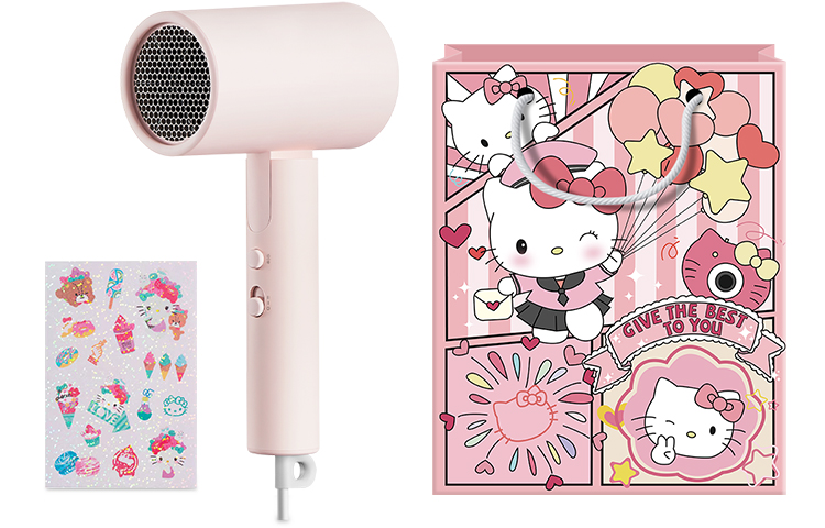 Xiaomi Mijia Hair Dryer Negative Ion Protection Foldable High Wind Constant Temperature Quick-drying Hair Dryer Lightweight and Portable Dormitory Student Home Use Universal Cartoon Gift Box for Boys and Girls Couples and Friends H101 Vertical KT Gift Bag Style