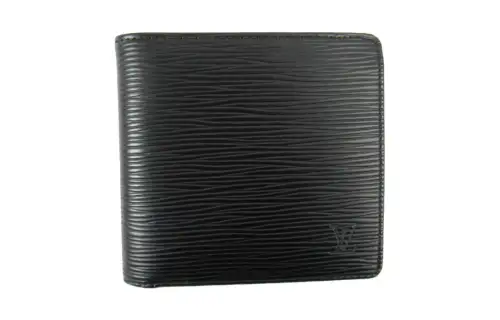 LOUIS VUITTON Epi Leather Wallet Men's Black