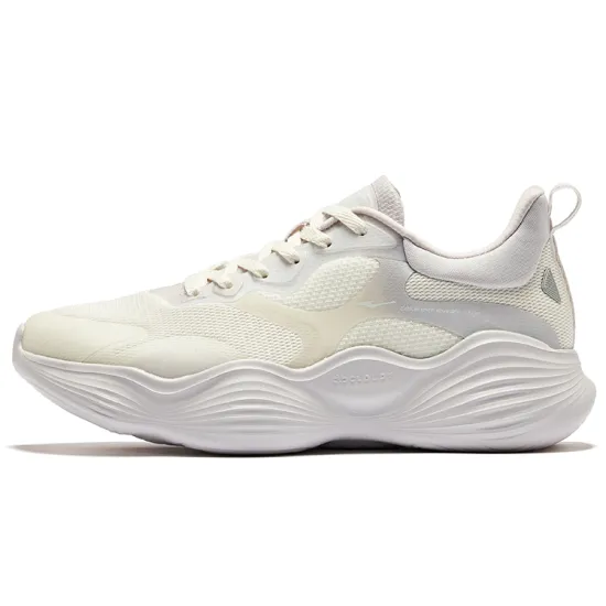 Erke Boom Bomb 2.0 Running Shoes Women's Low-Top Microcrystal White Morning Mist Purple
