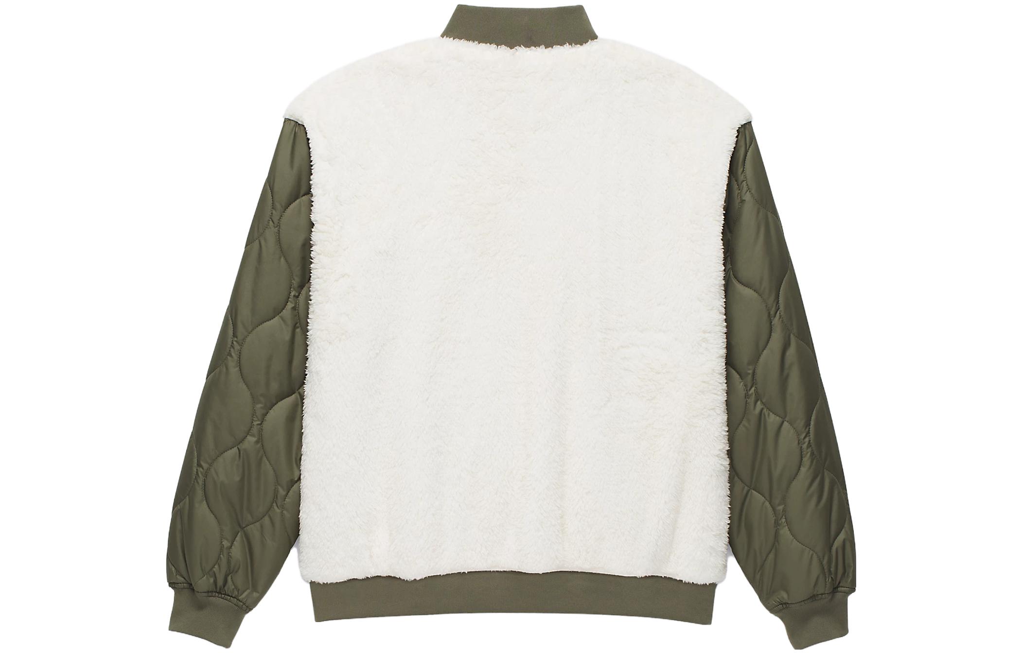 Женская куртка Vans Kasia Bomber Jacket (бело-зеленая) — фото 2
