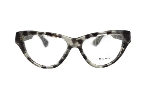MIU MIU Acetate Irregular Shape Eyeglass Frames Women's Gray