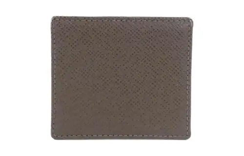 LOUIS VUITTON Calfskin Wallet Coin Purse Unisex Gray Bear Color