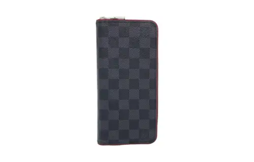LOUIS VUITTON Canvas With Leather Wallet Regular Unisex Bordeaux Black