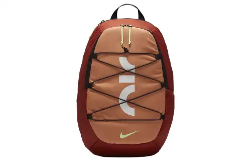Nike Fabric Backpack Regular Unisex Dark Orange & Amber Brown & Explosion Green & Yellow