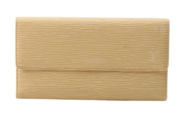 LOUIS VUITTON Epi Leather Wallet Women's Sand Beige Yellow