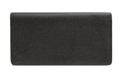 LOUIS VUITTON Calfskin Wallet Men's Black