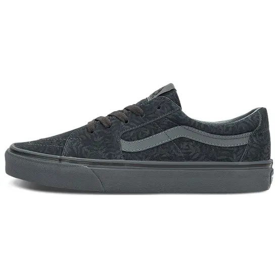 White Mountaineering X Vans SK8 Skateboarding Shoes Unisex Low-top Black/Gray