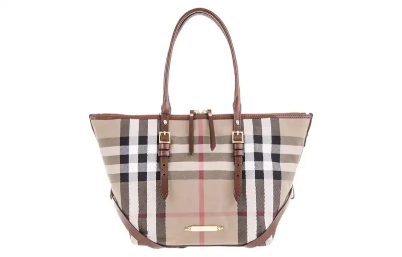 Burberry Cotton Tote Bag, Shopping Bag, Shoulder Bag, Handbag Regular Women's Brown