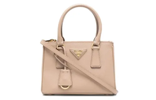 PRADA Galleria Killer Bag Leather Shoulder Bag, Crossbody Bag, Handbag Mini Women's Sandy Beige