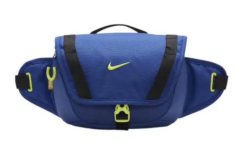 Nike Polyester With Nylon Crossbody Fanny Pack Regular Unisex Dark Royal Blue & Original Green