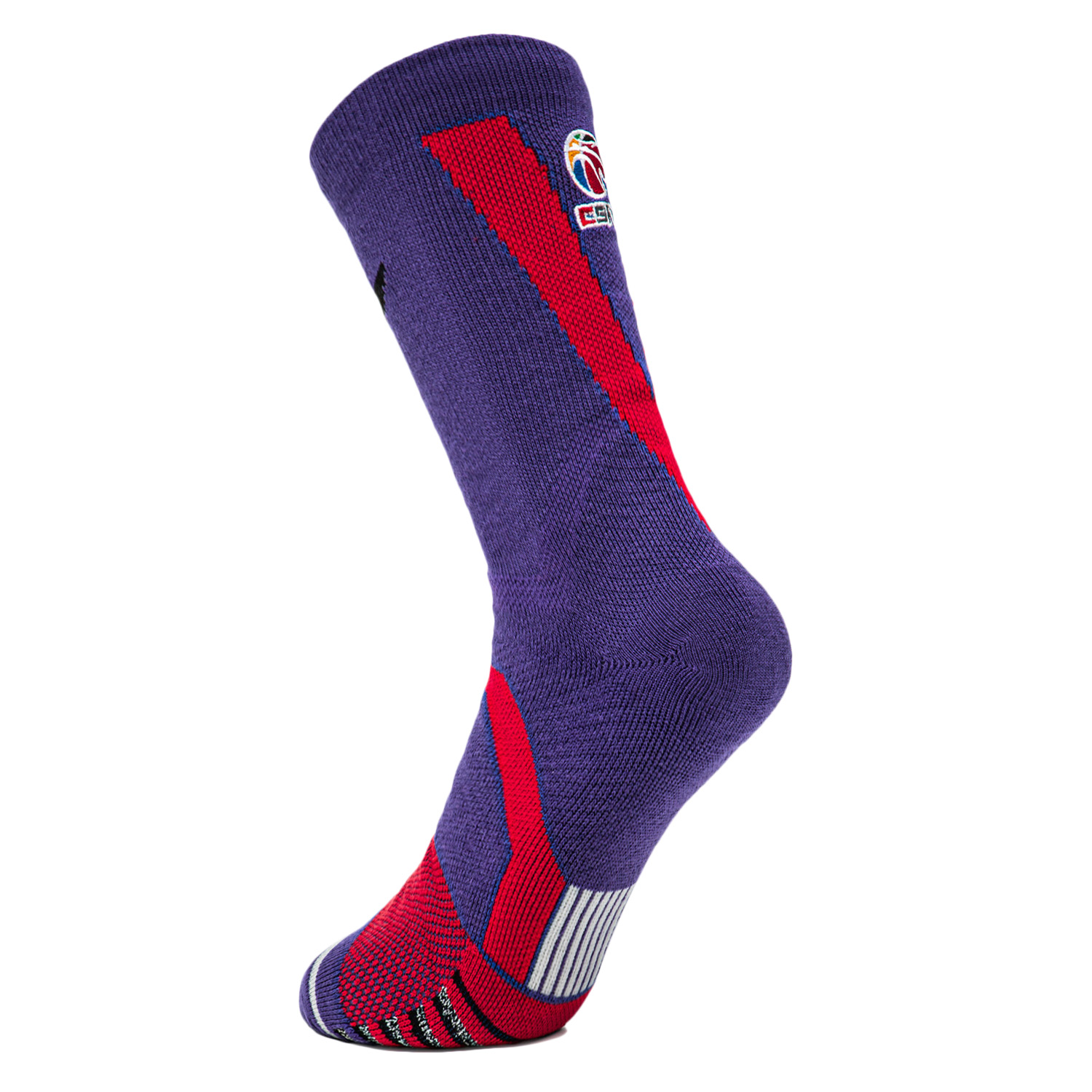 Li Ning Crew Socks Men’s 1 Pack Purple