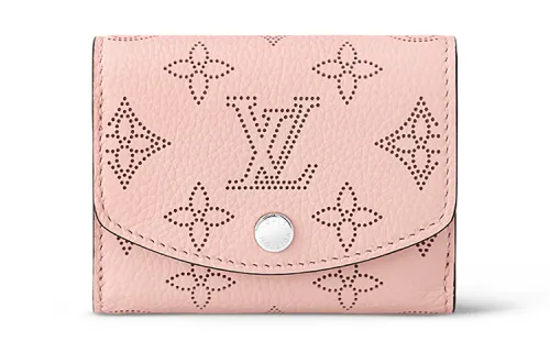 LOUIS VUITTON Perforated Calfskin Wallet Extra Small Women's Rose Jasmine