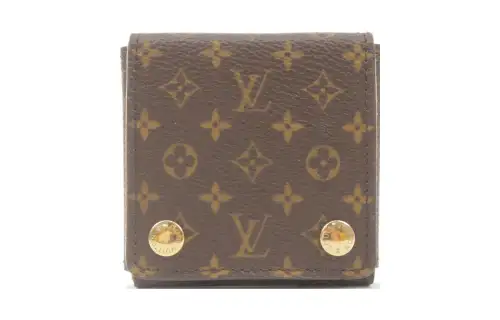 LOUIS VUITTON Canvas Wallet Unisex Brown