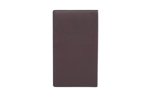 LOUIS VUITTON Leather Wallet Women's Brown Acajou