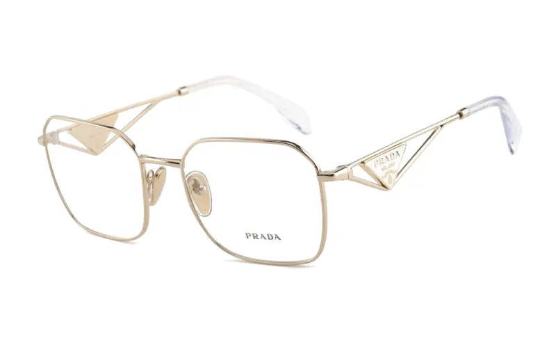 Prada triangle-logo square-frame glasses