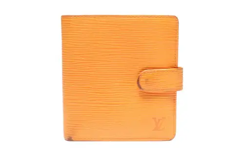 LOUIS VUITTON Epi Leather Wallet Women's Orange