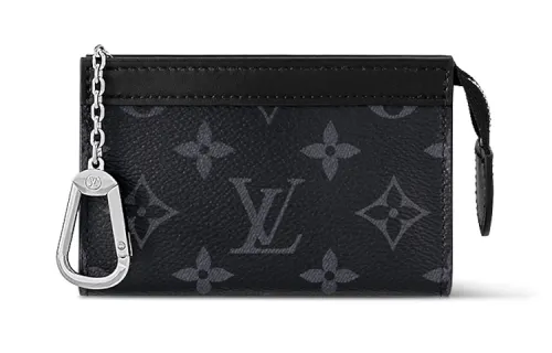 LOUIS VUITTON Key Pouch Voyage Monogram Eclipse