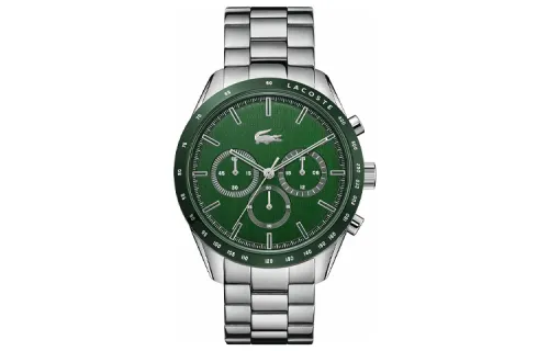 LACOSTE Boston Wrist Watches Quartz Movement Stainless Steel Strap 42mm Green Dial Men's Watches
