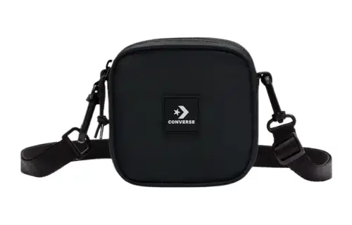 Converse Polyester Shoulder Bag, Crossbody Bag Regular Unisex Black