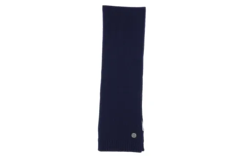 STONE ISLAND Junior Logo Embroidered Knitted Scarf