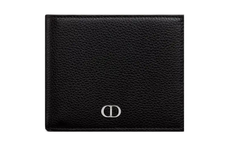 DIOR Grain Calfskin Wallet Regular Men's Black