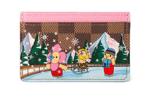LOUIS VUITTON Card Holder Pink