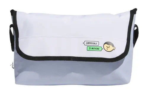 Adidas Recycled Material Blend Fabric Messenger Bag, Shoulder Bag, Crossbody Bag Regular Unisex