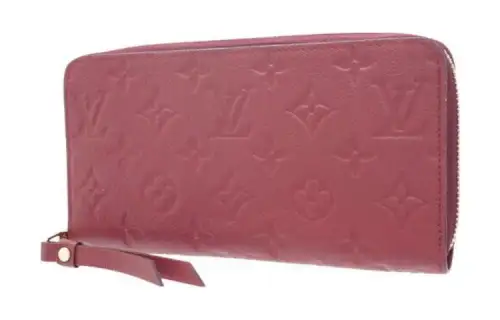 LOUIS VUITTON Zippy PVC Wallet Women's Rose Red