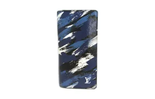 LOUIS VUITTON Canvas Wallet Unisex Blue