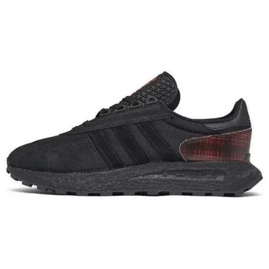 Retropy E5 Adidas Originals 'Black Vivid Red Plaid'