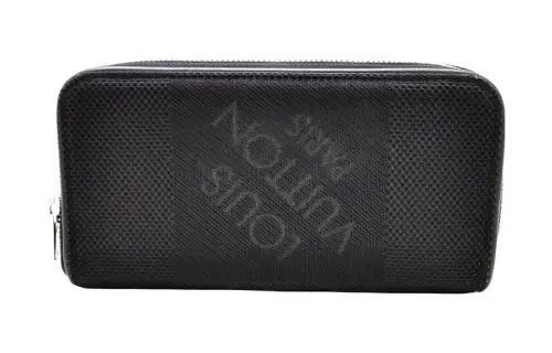 LOUIS VUITTON Canvas Wallet Unisex Black