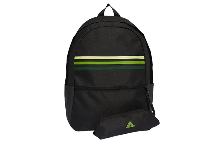 Adidas Recycled Material Backpack Regular Unisex Black & Pulse Lime