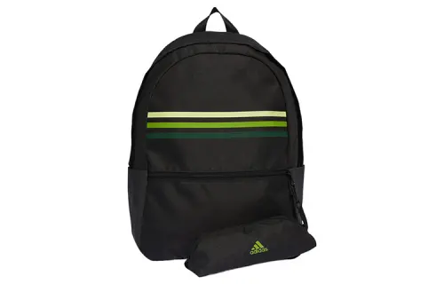 Adidas Recycled Material Backpack Regular Unisex Black & Pulse Lime